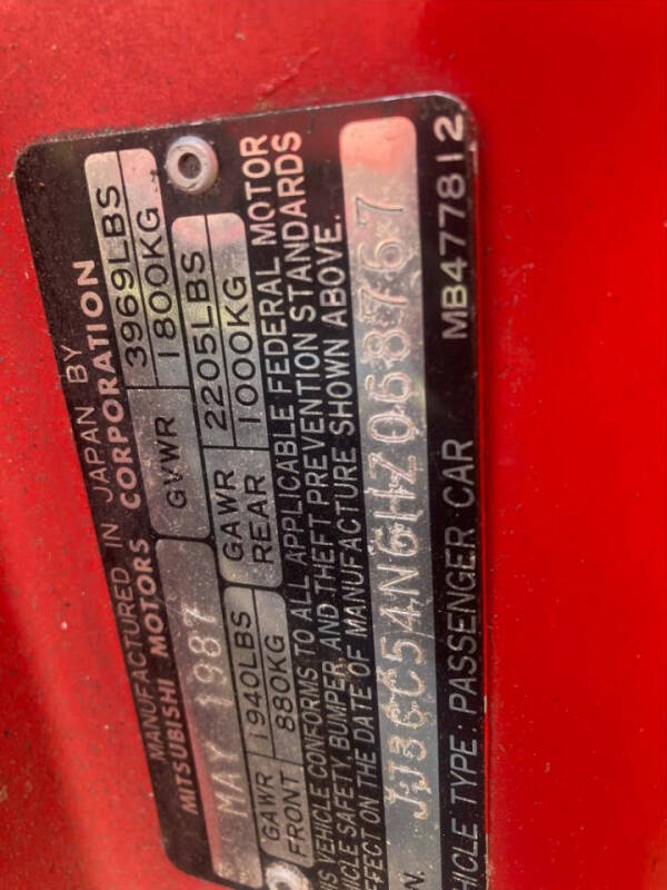 1987 Chrysler Conquest TSi Turbo