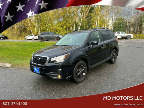 2018 Subaru Forester for sale at MD Motors LLC in Williston VT