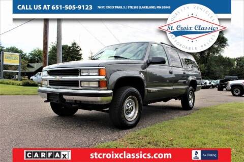 1999 Chevrolet Suburban for sale at St. Croix Classics in Lakeland MN