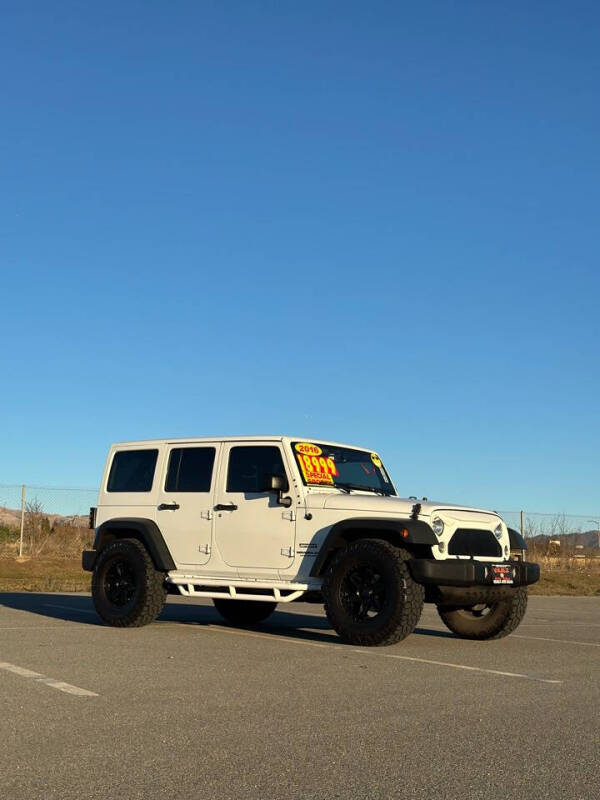 2016 Jeep Wrangler Unlimited for sale at Valdez Auto Sales in Gonzales CA