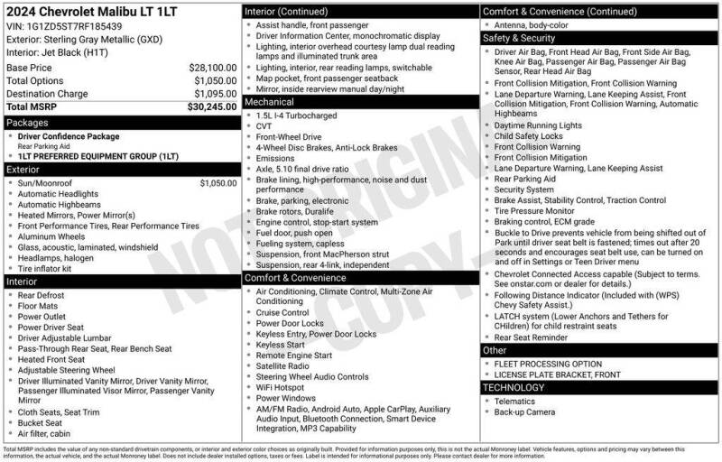 2024 Chevrolet Malibu LT