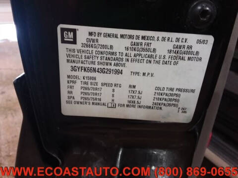 2003 Cadillac Escalade ESV