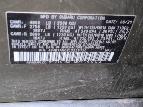 2020 Subaru Outback Limited