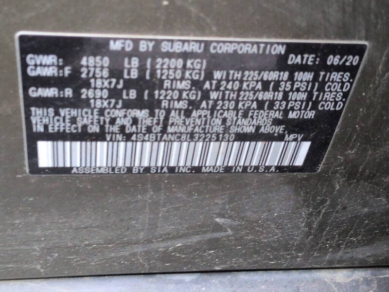 2020 Subaru Outback Limited