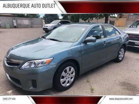 2010 Toyota Camry Hybrid for sale at ALBUQUERQUE AUTO OUTLET in Albuquerque NM
