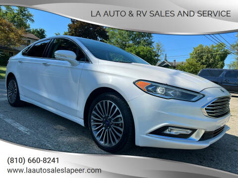 2017 Ford Fusion for sale at LA Auto & RV Sales and Service in Lapeer MI