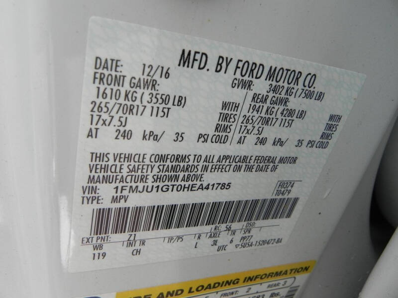 2017 Ford Expedition XL Fleet