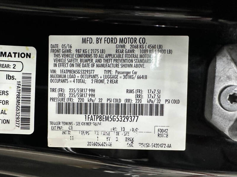 2016 Ford Mustang V6