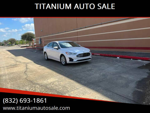 2019 Ford Fusion for sale at TITANIUM AUTO SALE in Houston TX