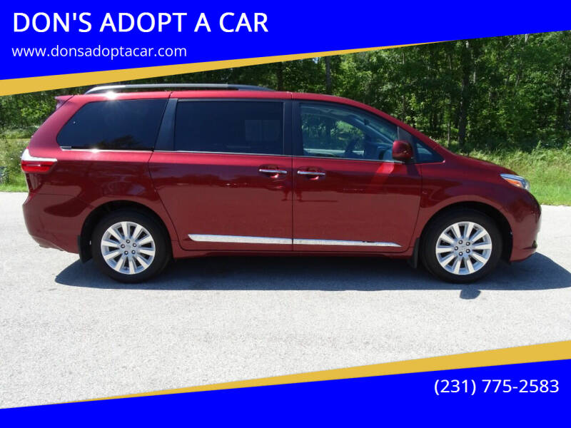2015 Toyota Sienna for sale at DON'S ADOPT A CAR in Cadillac MI