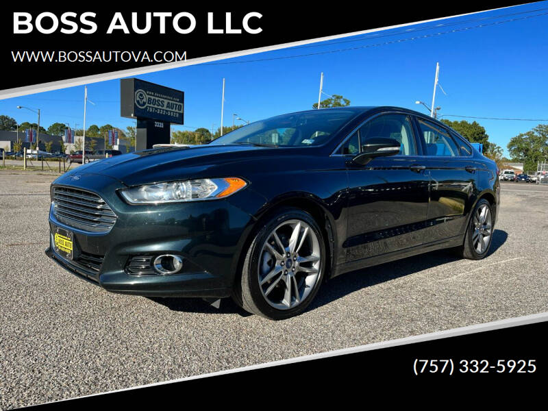 2014 Ford Fusion for sale at BOSS AUTO LLC in Norfolk VA