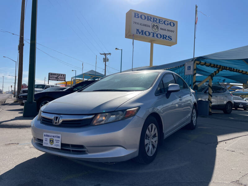 2012 Honda Civic for sale at Borrego Motors in El Paso TX