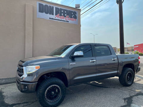 2015 Toyota Tundra for sale at Don Reeves Auto Center in Farmington NM