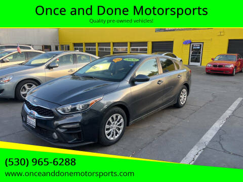 2020 Kia Forte for sale at Once and Done Motorsports in Chico CA