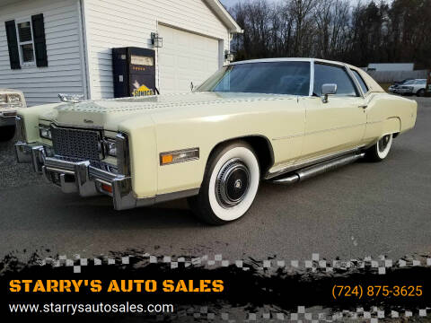 1976 Cadillac Eldorado for sale at STARRY'S AUTO SALES in New Alexandria PA