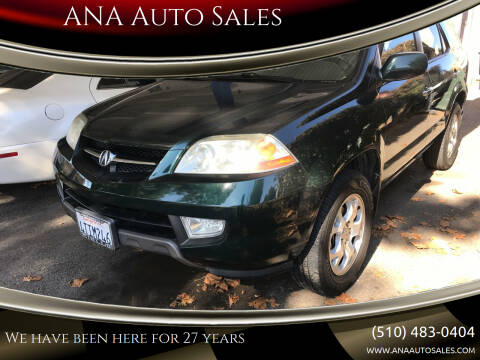 2001 Acura MDX for sale at ANA Auto Sales in San Leandro CA