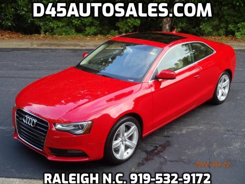 2013 Audi A5 for sale at D45 Auto Brokers in Raleigh NC