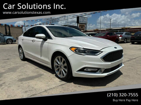 2017 Ford Fusion for sale at Car Solutions Inc. in San Antonio TX