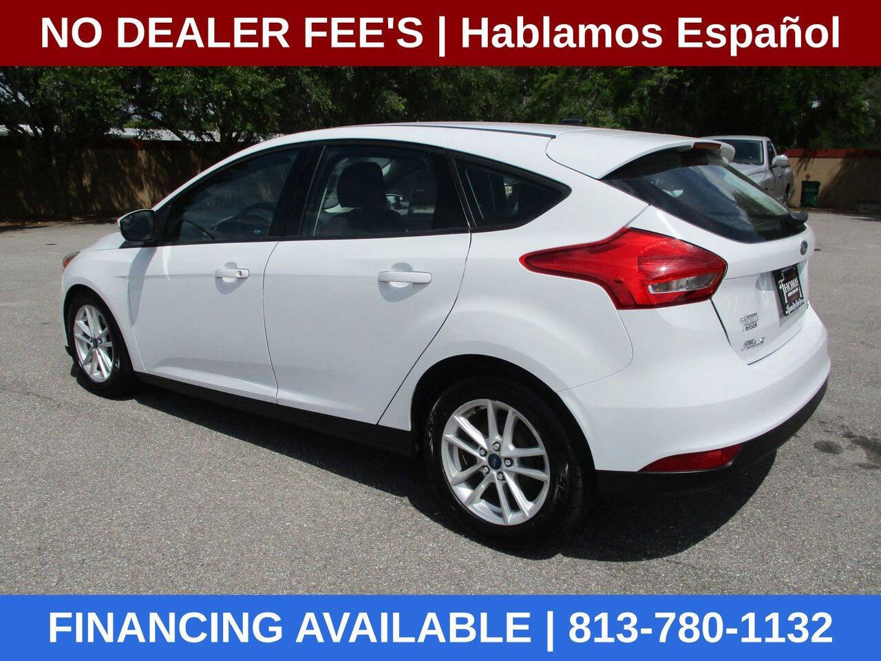 White 2017 Ford Focus SE SE 4dr Hatchback 2