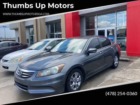 2012 Honda Accord for sale at Thumbs Up Motors in Ashburn GA