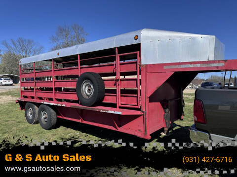 1901 Stock Trailer Gooseneck for sale at G & S Auto Sales in Ardmore TN