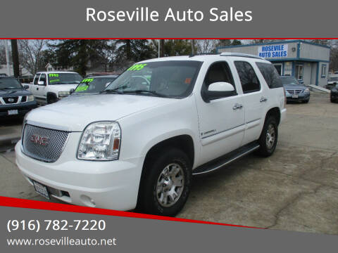 2008 GMC Yukon for sale at Roseville Auto Sales in Roseville CA