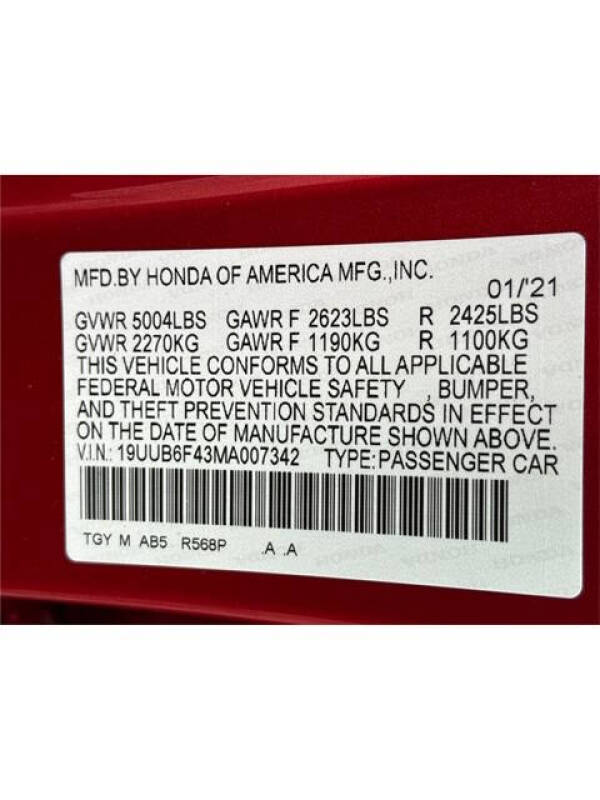 2021 Acura TLX SH-AWD w/Tech