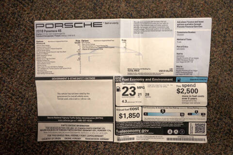 2018 Porsche Panamera 4S