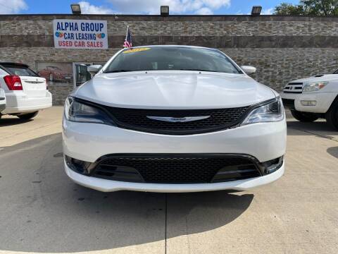 2015 Chrysler 200 for sale at Alpha Group Car Leasing in Redford MI