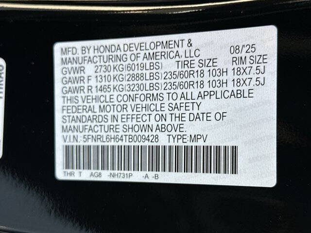 2026 Honda Odyssey EX-L