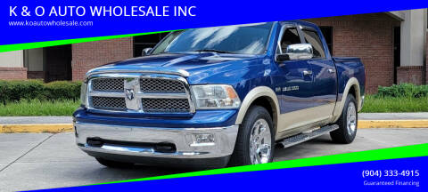 2011 RAM 1500 for sale at K & O AUTO WHOLESALE INC in Jacksonville FL