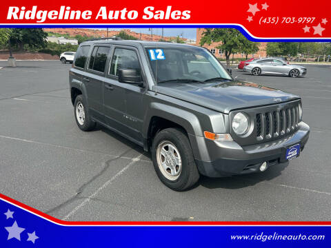 2012 Jeep Patriot for sale at Ridgeline Auto Sales in Saint George UT