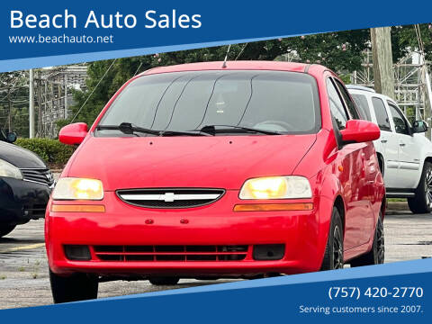 2004 Chevrolet Aveo for sale at Beach Auto Sales in Virginia Beach VA