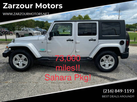 2010 Jeep Wrangler Unlimited for sale at Zarzour Motors in Chesterland OH
