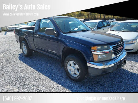 2004 GMC Canyon for sale at Bailey's Auto Sales in Cloverdale VA