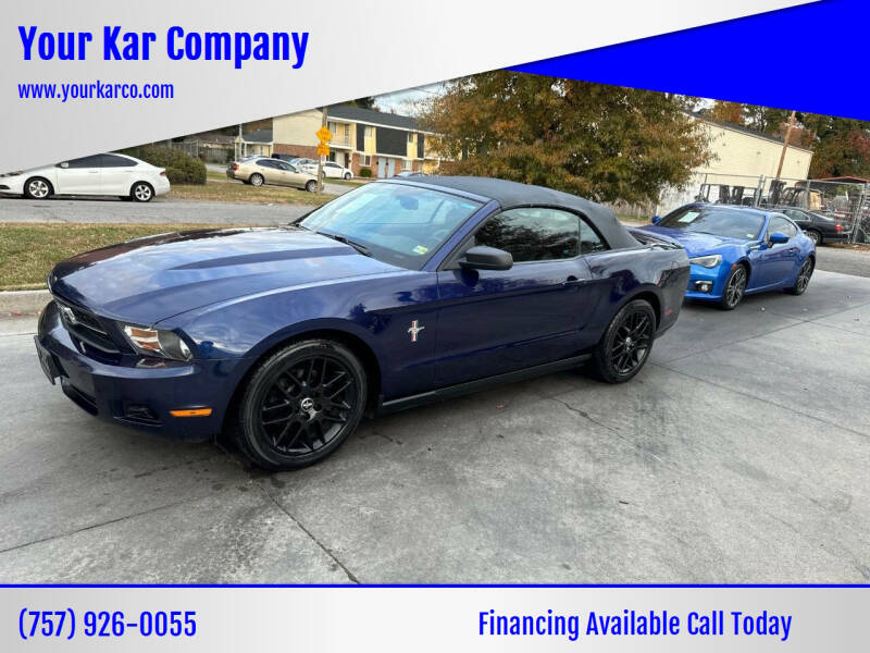 2012 Ford Mustang for sale at Your Kar Company in Norfolk VA