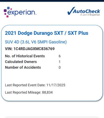 2021 Dodge Durango SXT Plus