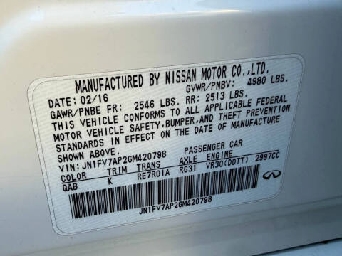 2016 Infiniti Q50 Red Sport 400