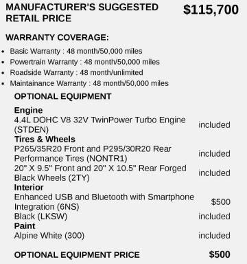 2015 BMW M6 Gran Coupe