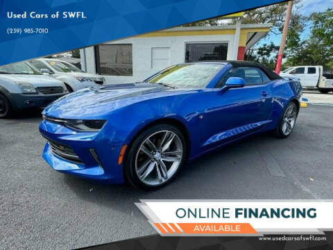 2018 Chevrolet Camaro for sale at Used Cars of SWFL in Fort Myers FL