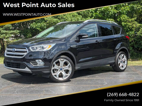 2019 Ford Escape for sale at West Point Auto Sales & Service in Mattawan MI