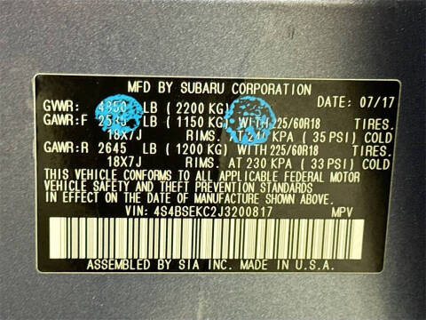 2018 Subaru Outback 3.6R Limited