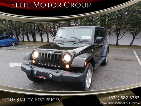 2016 Jeep Wrangler Unlimited for sale at Elite Motor Group in Lindenhurst NY