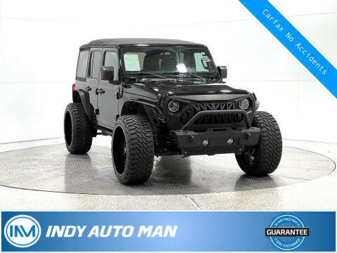 2018 Jeep Wrangler Unlimited for sale at INDY AUTO MAN in Indianapolis IN