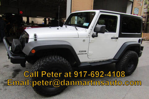 2013 Jeep Wrangler for sale at Dan Martin's Auto Depot LTD in Yonkers NY