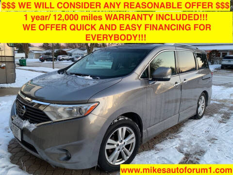 2011 Nissan Quest for sale at Mikes Auto Forum in Bensenville IL