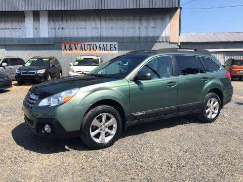 2013 Subaru Outback for sale at A & V AUTO SALES LLC in Marysville WA