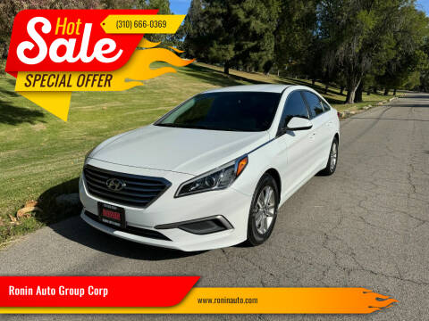 2017 Hyundai Sonata for sale at Ronin Auto Group Corp in Sun Valley CA