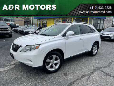 2012 Lexus RX 350 for sale at A&R MOTORS in Baltimore MD