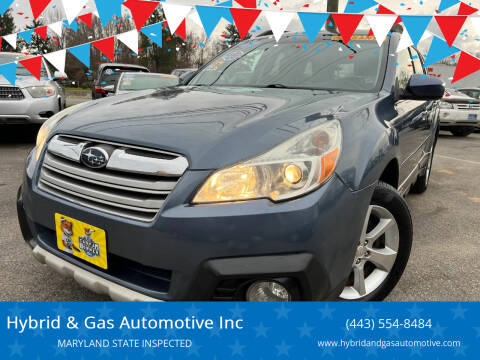 2013 Subaru Outback for sale at Hybrid & Gas Automotive Inc in Aberdeen MD